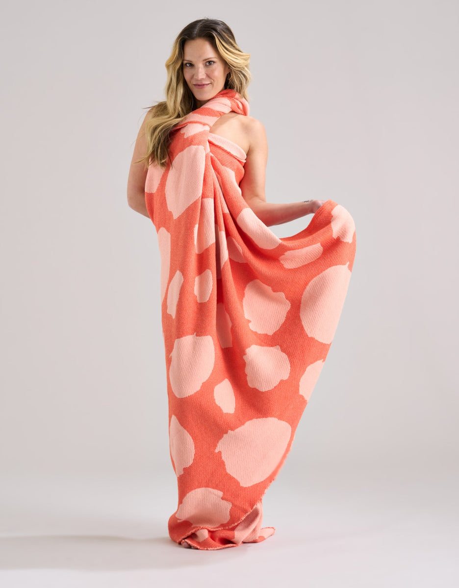 Lady Bug 100 Cotton Yoga Blanket by Yoga Hustle