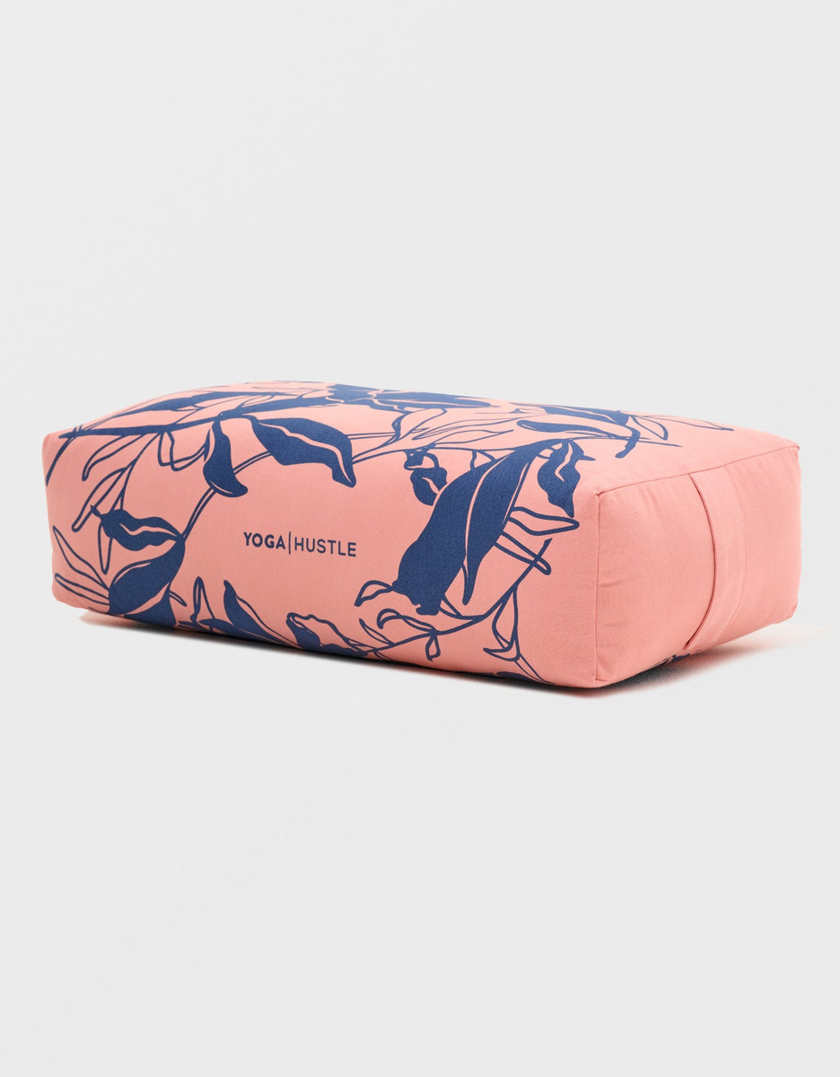 English Gardens 100 Cotton Yoga Bolster by Yoga Hustle