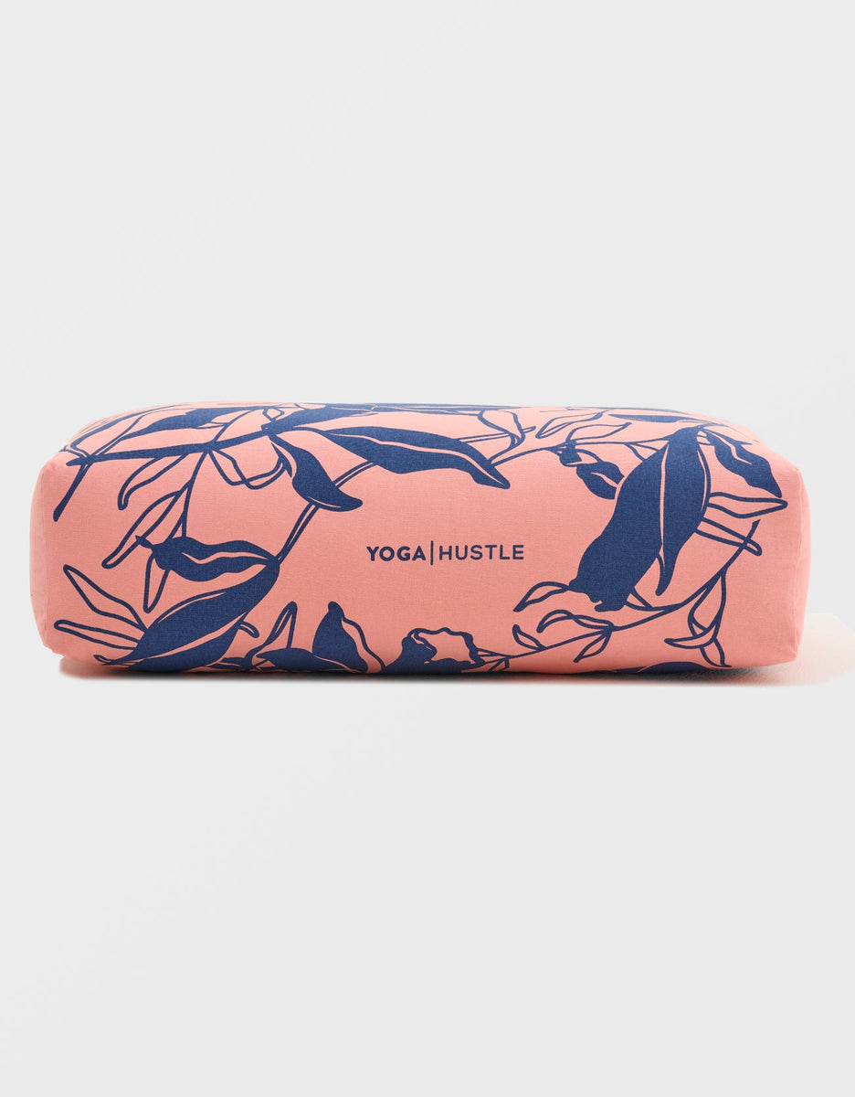 English Gardens 100 Cotton Yoga Bolster by Yoga Hustle