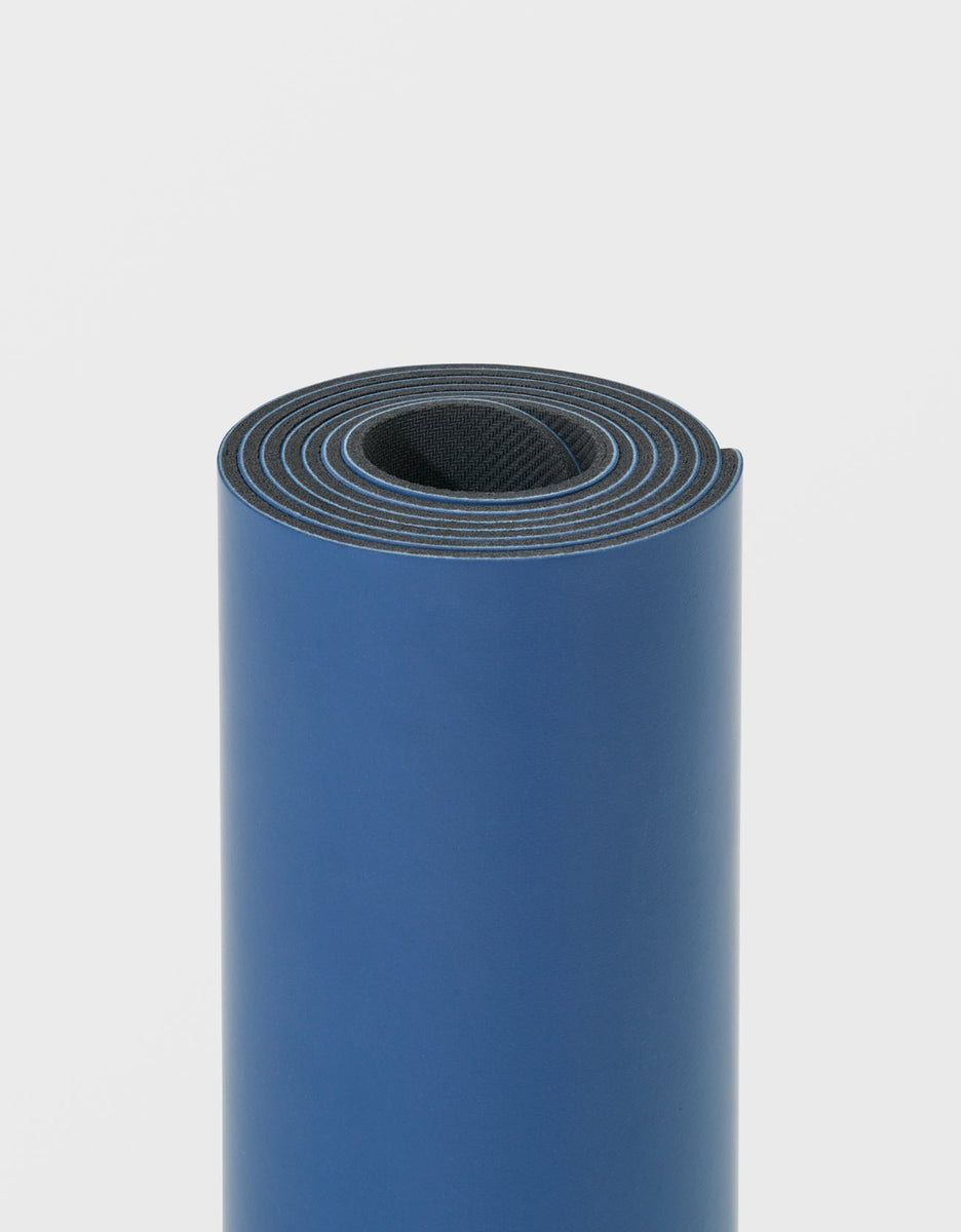 Beautiful Printed Non Slip Textured & Extra Wide Yoga Mat Navy Blue Color
